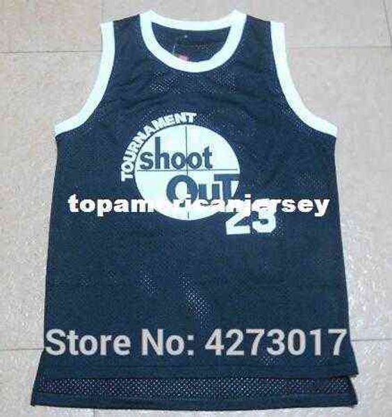 

birdie #23 above the rim movie shoot out basketball jersey ncaa, Black
