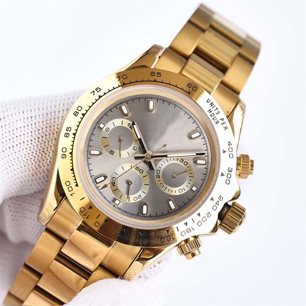 

mens luxurious watches gold watch for man diamond automatic movement big dial ceramic bezel stainless steel strap waterproof designer 41mm f, Slivery;brown