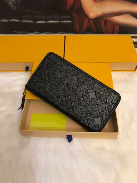 

fashion flowers designer wallets men women leather bags classic letters key coin purse original box plaid card holder m60017, Red;black