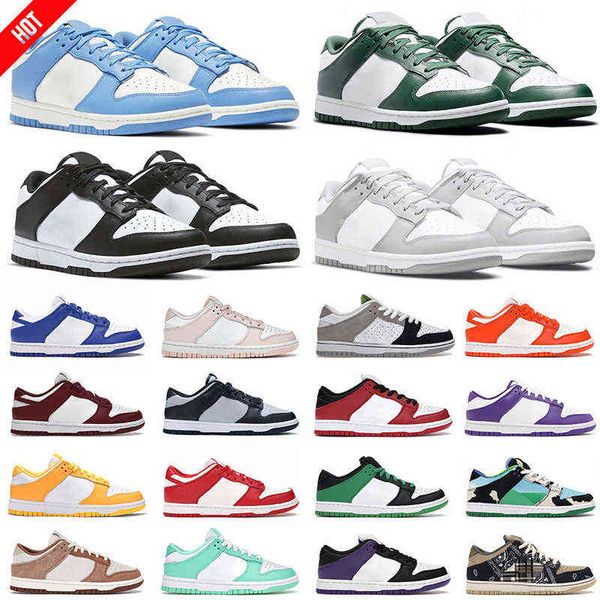 

2022 panda casual shoes for men women sneakers syracuse unc grey fog court purple university red varsity green womens sports trainers big si