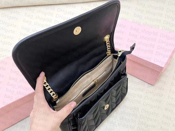 

bag miu women quilted fine cowhide niki cross-body single shoulder flip bag shopping commuter fashion 2022 designer large 1t4y