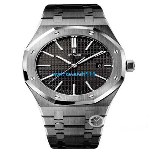 

gw factory produced classic wristwatch automatic mechanical .oo.1220st.01 41mm stainless steel luminous sapphire glass mens watch montre de, Slivery;brown