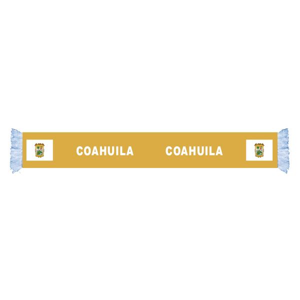 

coahuila factory supply good price polyester satin flag scarf country nation football games fans scarf also can be customized