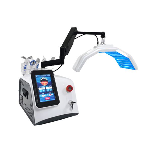 

7 colors led light therapy pdt machine with skin scrubber bio cooling hammer oxygen jet spraying rf facial eye care acne treatment anti agin