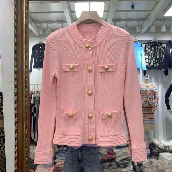 

women's sweaters early spring and autumn elegant elegant temperament metal button long sleeve sweater female slim fit solid color thin, White;black