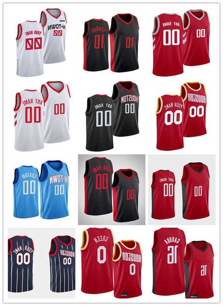 

#039;'nba''75th custom mens womens houston''rockets''16 usman garuba 0 jalen gree, Black