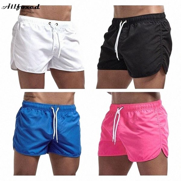 

men's shorts swimming trunks swimsuit beach sport swimwear boxer quick dry briefs mens short homme drying swimwea r4zq#, White;black