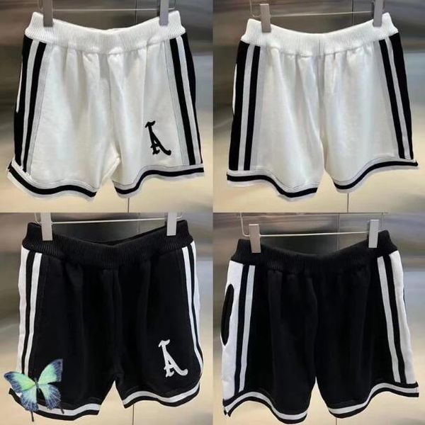 

men's plus size shorts embroidered letter knit sweater men women short pantsmen's