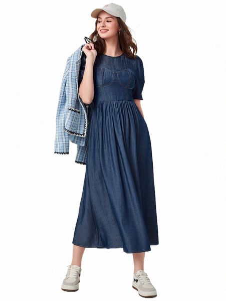 

solid puff sleeve a-line dress j4cs#, Black;gray