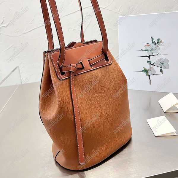 

7 colors bucket bags women shoulder bag designer crossbody fashion drawstring leather pochette classic handbags handbag luxury purse large c
