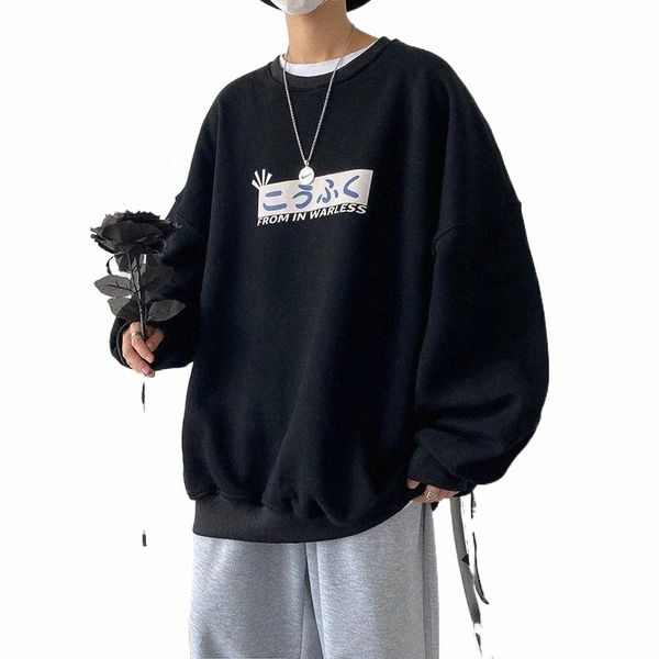 

men's hoodies & sweatshirts inxyz 2021 fashion japanese ramen printed pattern pullover spring autumn casual jacket y6rh#, Black