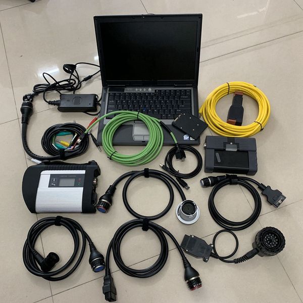 

v03.2023 2in1 tools mb star c4 icom a2 diagnostic code scanner multiplexer and cables second hand lapd630 4gb for bmw for mercedes cars 1tb