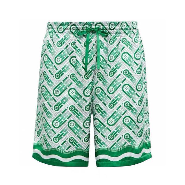 

spring summer europe usa 22ss allover pin print shorts women men high street fashion polyster cool running middle pants jogging short