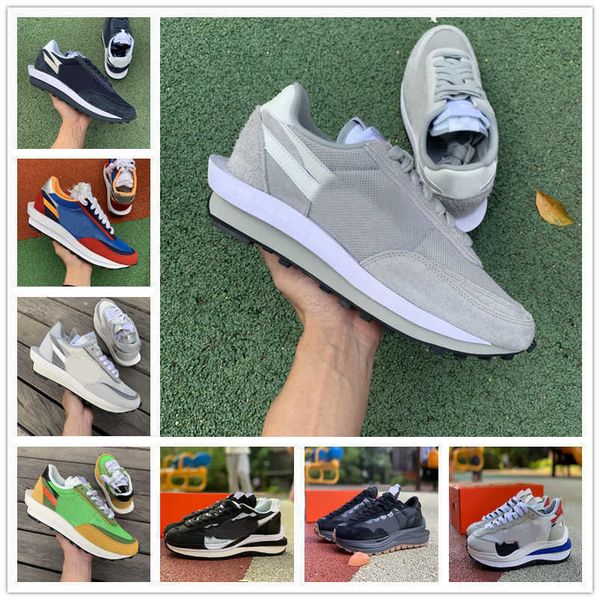 

sacais orange blaze running shoes mens womens waffle vaporwaffle nylon white black sail gum sesame game royal fragment grey blue void ldvgoo