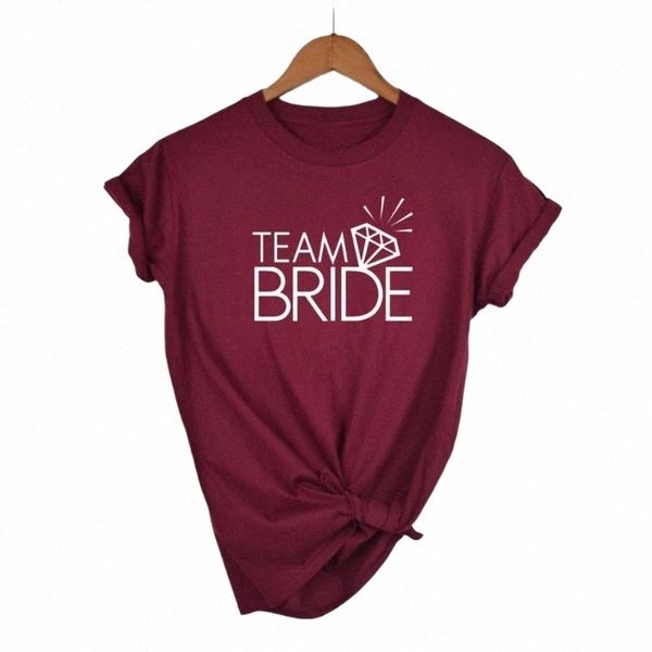 

women's t-shirt team bride diamond print women tshirt cotton hipster funny gift lady yong girl tee drop ship o15i#, White