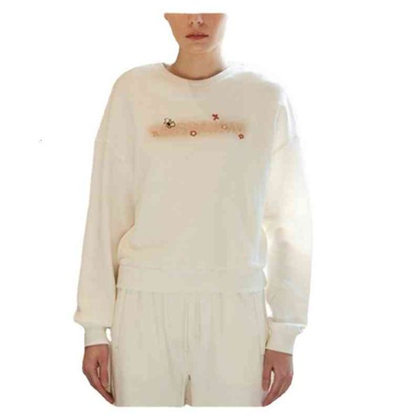 

women's hoodies sweatshirts autumn and winter women's fashion loose round neck sweater long sleeve letters 3d printing sweet casua, Black