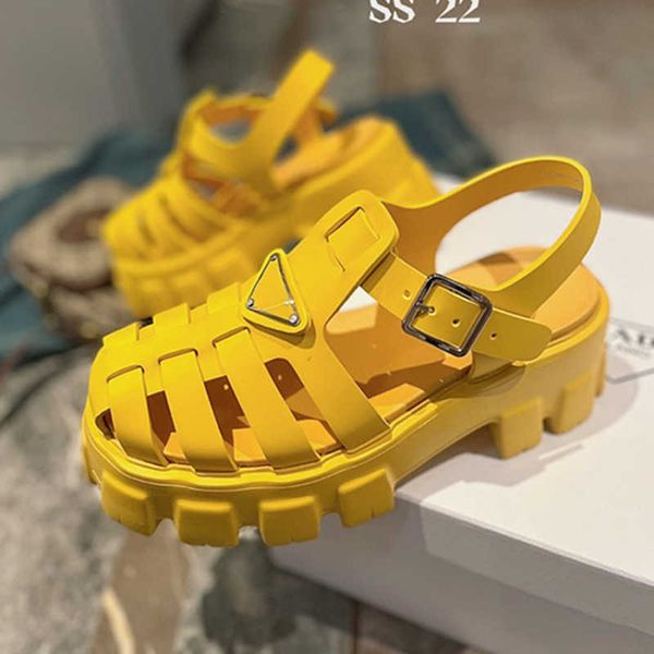 

triangle women sandals jelly rubber slippers shoes designer platform slide beach shoe chunky thick sole leisure foam flip flops chunk, Black