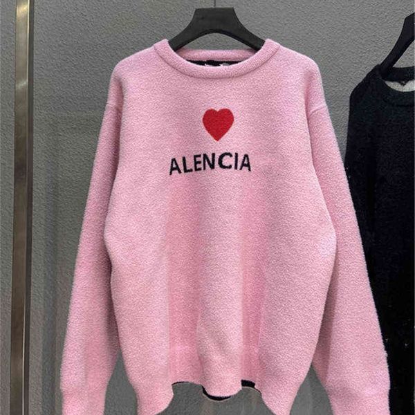 

hoodie men hooded balencaigass b star's same love letter round neck sweater gaojiechao brand 21 autumn and winter couple paris mc0j paw, Black