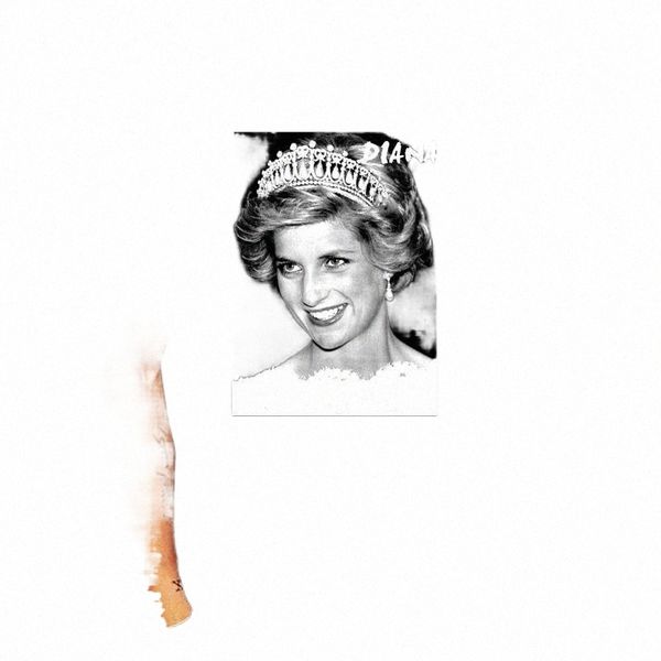 

men's t-shirts t-shirt imprim lady diana ref 1730 27jo#, White;black