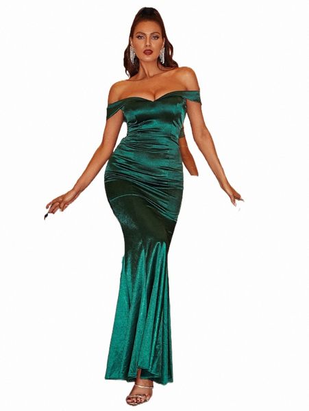 

missord off shoulder mermaid hem formal dress o5mh#, Black;gray