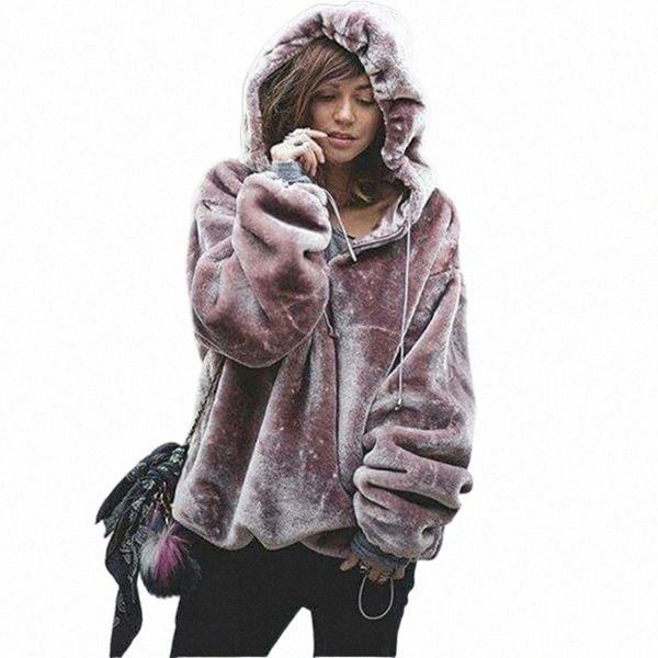 

2020 autumn winter women sweatshirt fashion harajuku hooded jacket fluffy thick warm pullover women clothes 2020 dropship1 e0mq#, Black