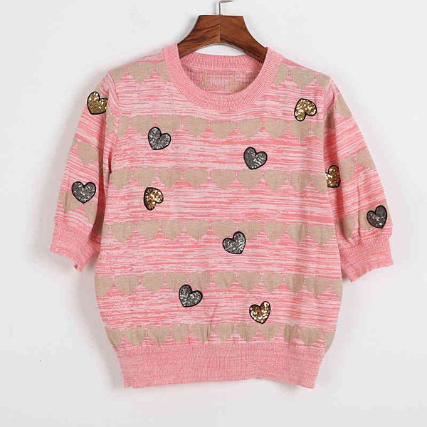 

women's sweaters love embroidered sweater spring french short sleeve slim fit versatile bottoming shirt sweet thin jg5v, White;black