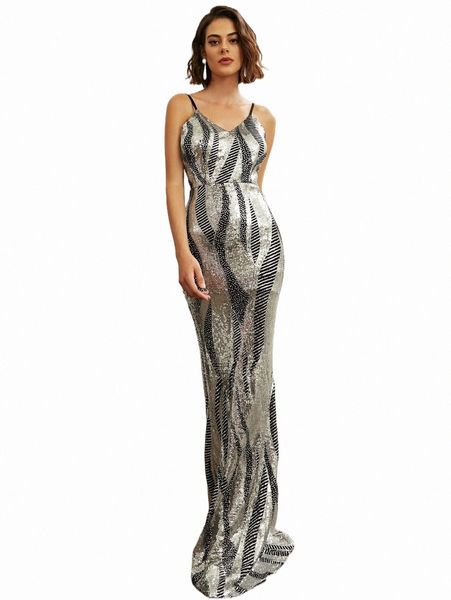 

missord backless mermaid hem sequin prom dress p30u#, Black;gray
