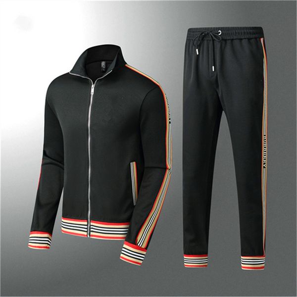 

brand fashion men's tracksuit 2 piece hoodies and pants womens sweat suits plus size hip hop jogger sets streetwear men clothing q003, Gray