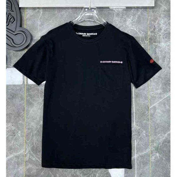 

brand men's luxury t shirts ch man t-shirt summer fashion women cross sanskrit tees letter designer tshirts boy loose round neck shirt, White;black