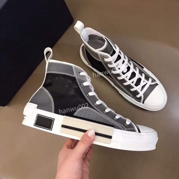 

2022 men brand boots trainer shoes designer sneakers mens outdoor casual shoes printed denim leather shoe size38-44, Black