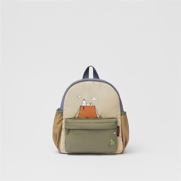 

fashion brand kindergarten children's school bag cartoon print boys girls baby canvas backpack 220318