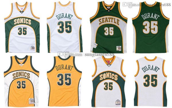 

kevin durant stitched jersey mitchell & ness 2007-08 mesh hardwoods classics retro basketball jerseys men, Black