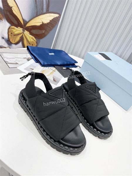 

women luxurys designers sandals slippers fashion summer girls beach womens sandal slides flip flops loafers size35-40, Black