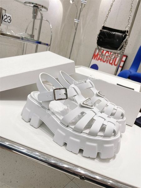 

designer women sandals art luxury crystal calfskin platform sandals ladies flats size35-40, Black