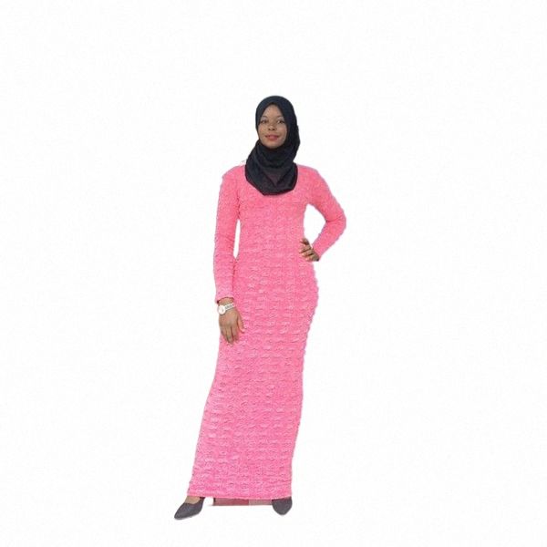 

size jersey islamic women long under dress y4cc#, Red
