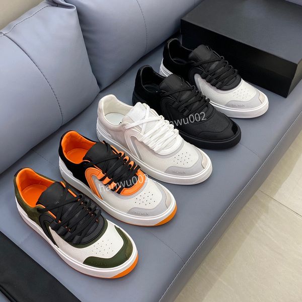 

2022 designer sneakers flat shoes women high fabric runner trainers low casual shoe canvas wheels stitching trainer size38-45 rd220628, Black
