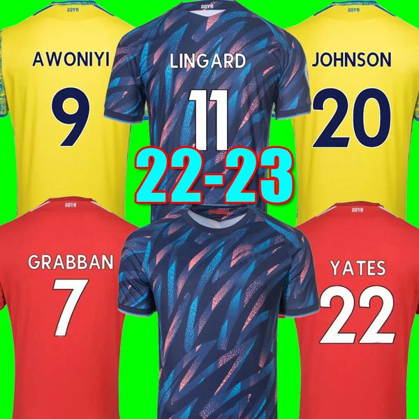 

lingard 22 23 nottingham grabban soccer jersey johnson surridge 2022 2023 forest awoniyi ameobi mighten krovinovic yates third football kit, Black;yellow