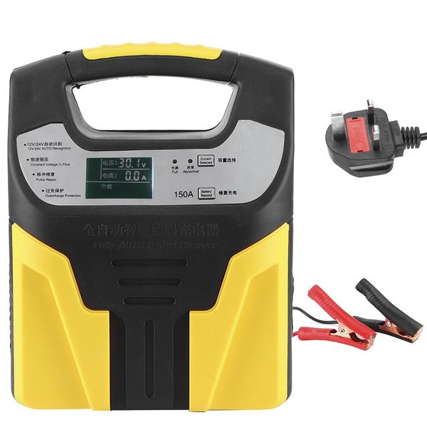 

smart storage battery charger 12v/24v output voltage adjustable current digital led display for car truck 220v uk