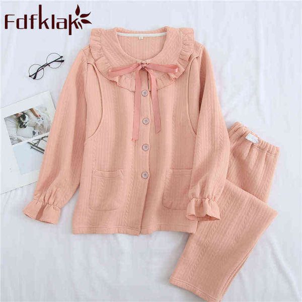 

fdfklak maternity nursing pajamas pregnant pajamas pink nightwear maternity suit fall 2019 new long sleeve nursing pajamas j220813, White