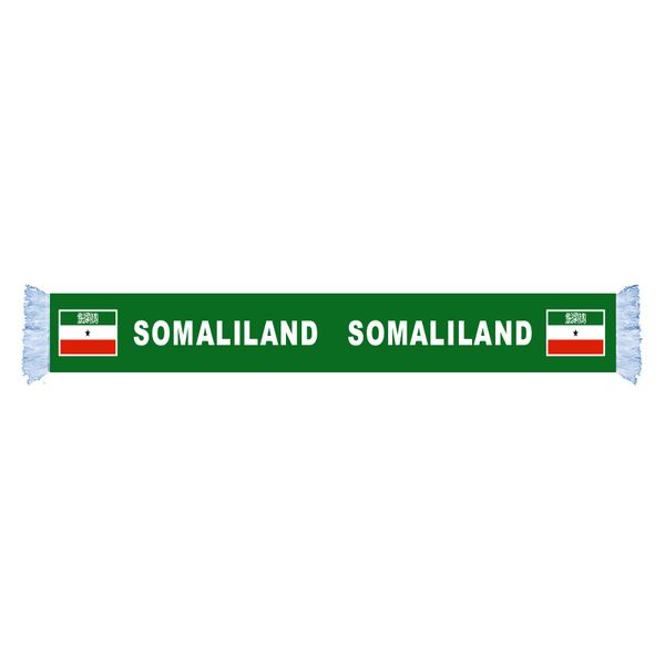 

somaliland flag factory supply good price polyester satin scarf country nation football games fans scarf also can be customized