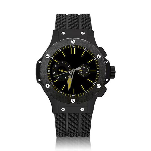 

men's luxury automatic mechanical watch requin big black stainless steel case brazil rubber strap bang classic f340j, Slivery;brown