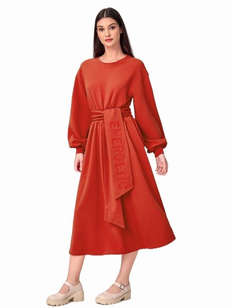 

lantern sleeve tie front dress 13uk#, Black;gray