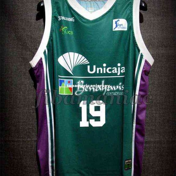 

fiba mindaugas kuzminskas #19 unicaja malaga genuine jersey sewn mens vest size xs-6xl stitched basketball jerseys ncaa, Black