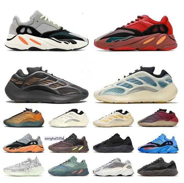 

700s running shoes azael alvah utility black 3m black static reflective shoe outdoor flat trainers v2 v3''yeezies''700 b