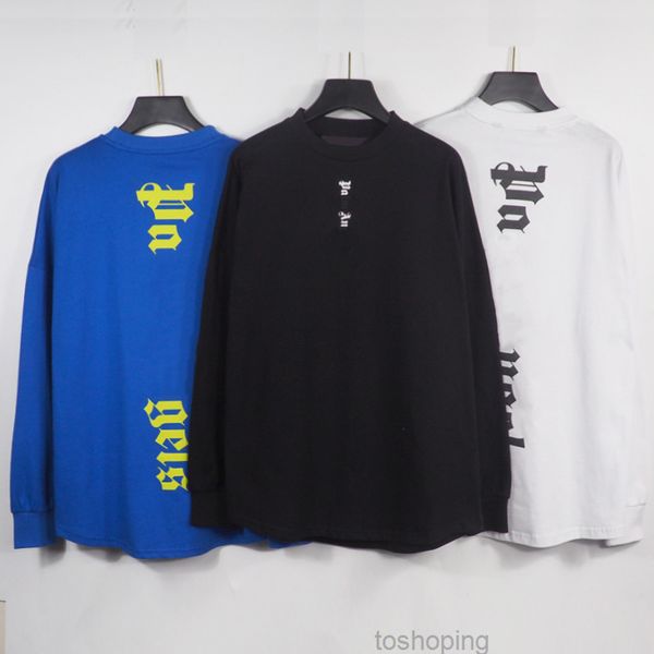 

mens palms designer hoodies vertical letters on back long-sleeve t shirts men angles women sweaters sweatshirts1, Black