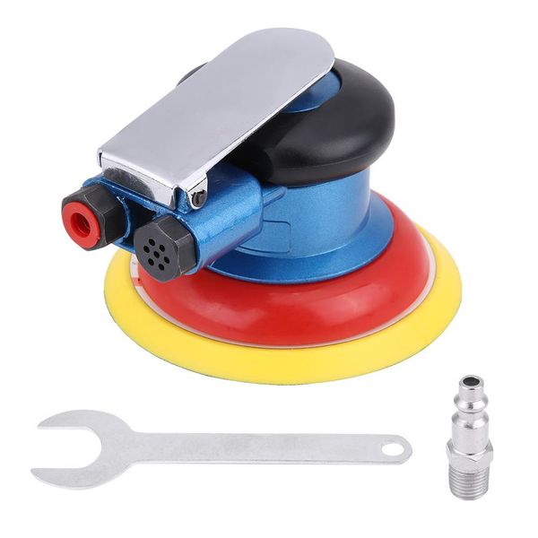 

5in air power random orbital sander 9000rpm pneumatic polisher hand sanding tool