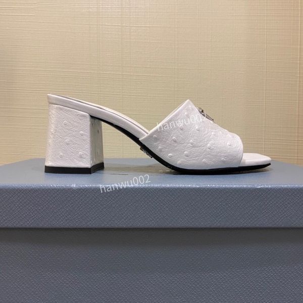 

2022 classics women shoes sandals fashion beach thick bottom dress shoes alphabet lady leather high heel, Black