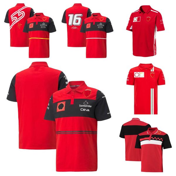 

f1 formula 1 racing polo suit new team lapel t-shirt same custom