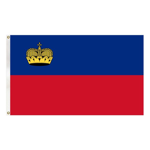 

liechtenstein flag country national banner 90x150 cm polyester hanging banner for indoor outdoor decoration