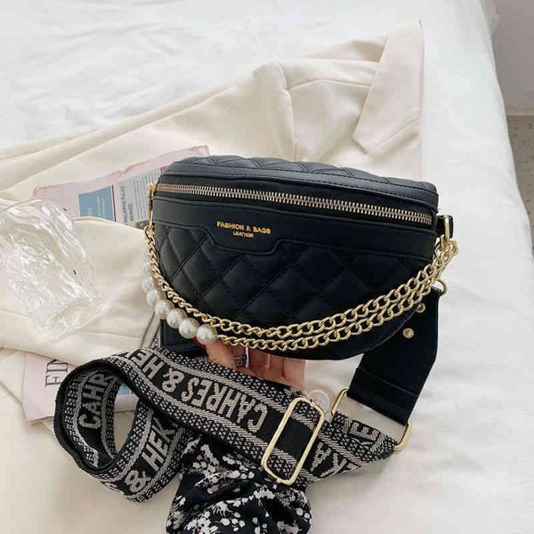 

50% off factory store online chest trendy broadband versatile ins version red fashion chain chest waist bag